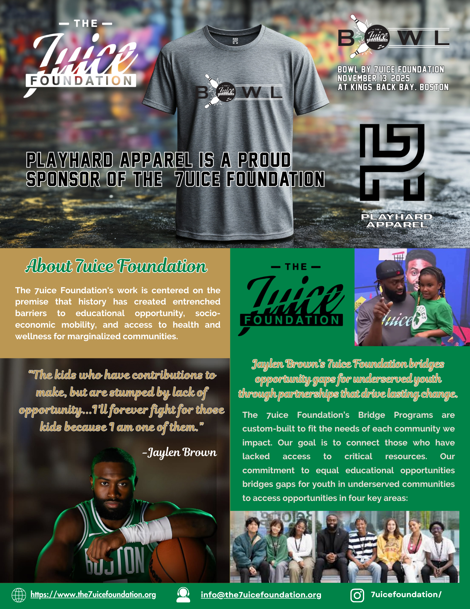 7uice x Play Hard “Bowl for Impact” Tee