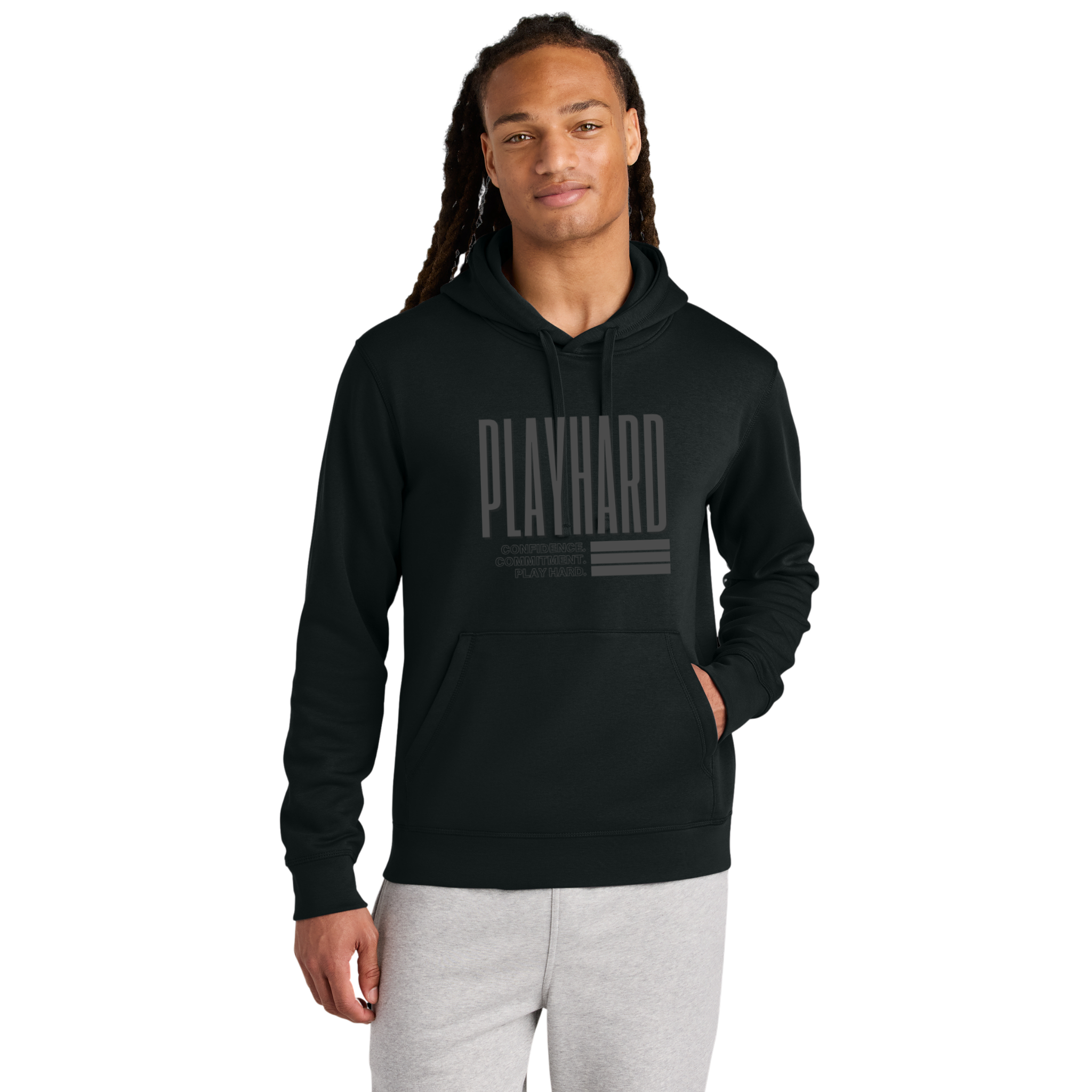 Play Hard Unisex Grit Hooded Sweatshirt
