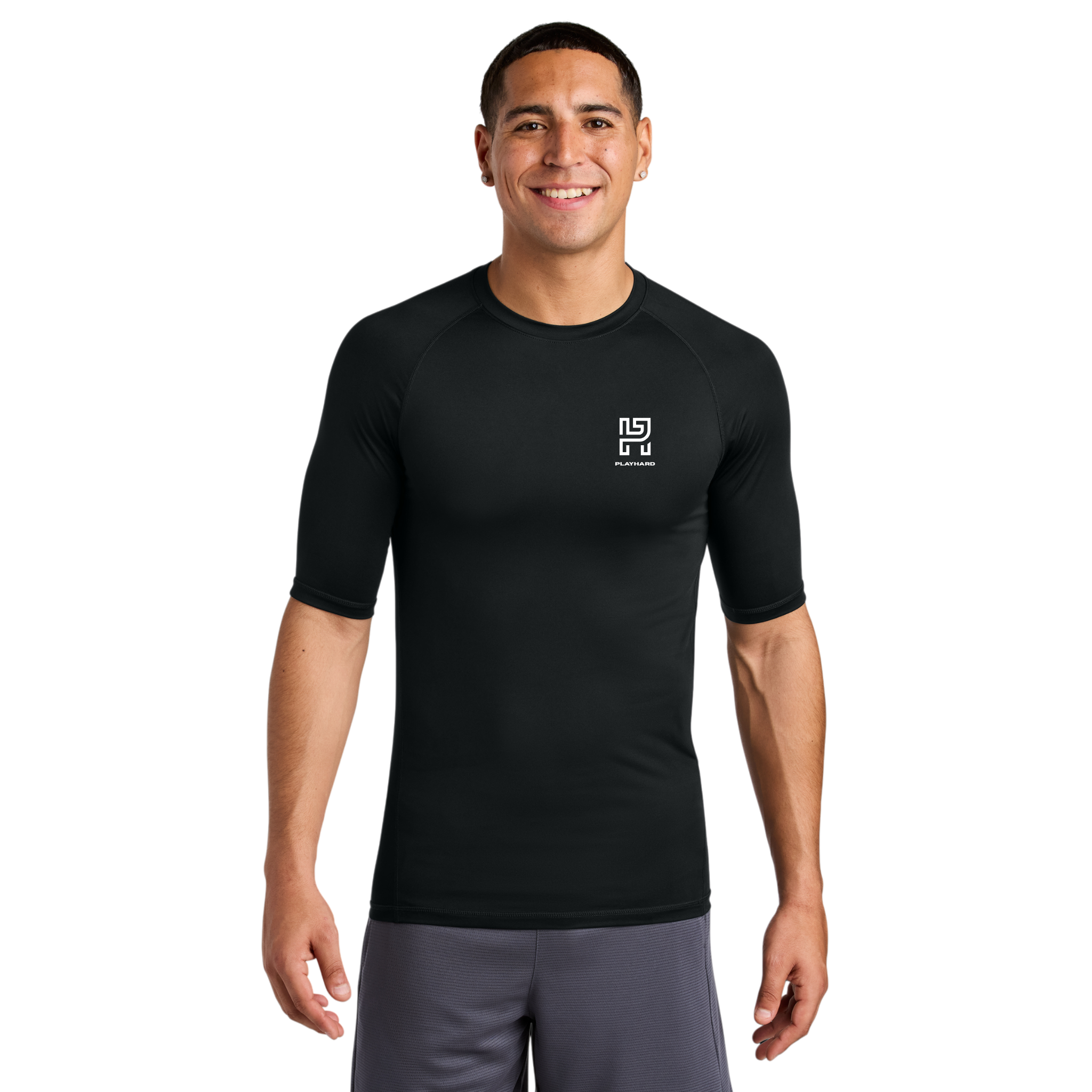 Play Hard - The Lock-In Compression 1/2 Sleeve Tee