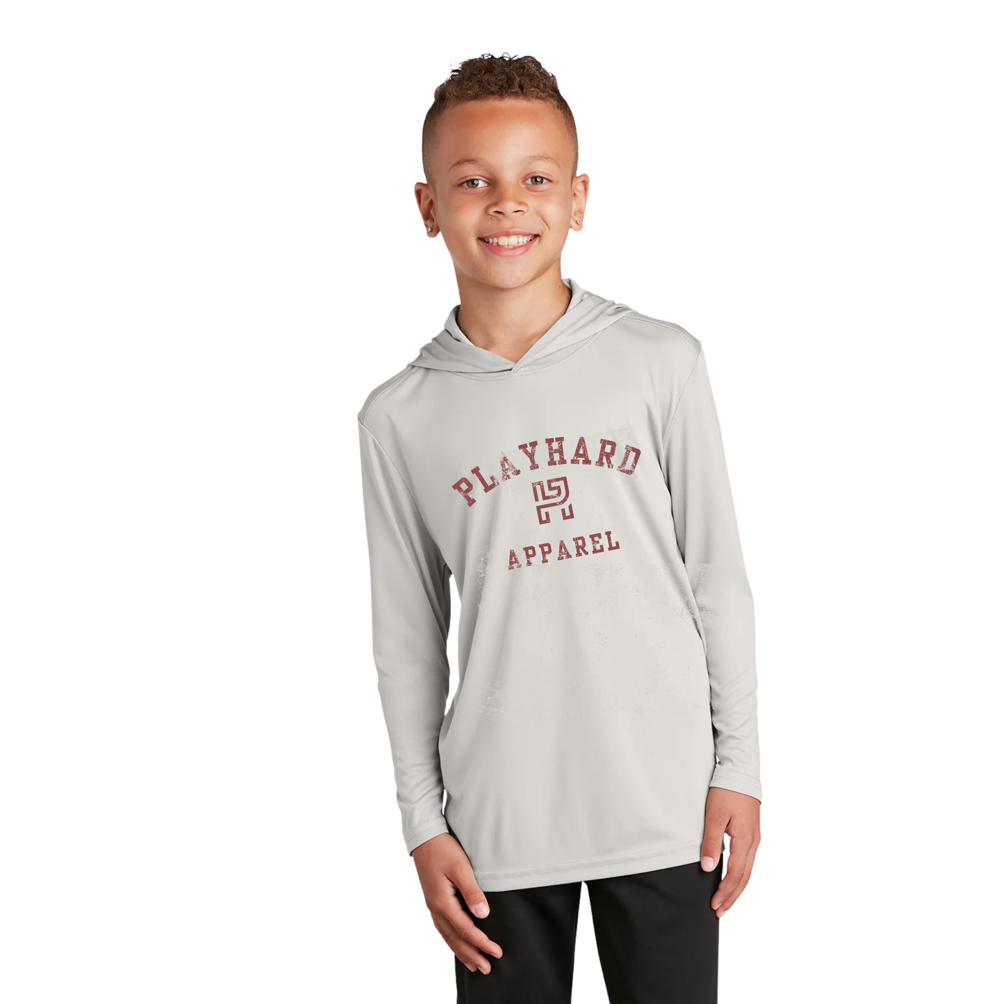Play Hard Hustle LS Performance Hooded Tee